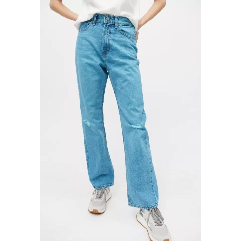 Urban Outfitters BDG High Waisted Cowboy Jean Turquoise Size 32 Straight Leg